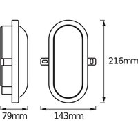 OSRAM LED outdoor wall lamp BULKHEAD, white 11 W plastic IP54