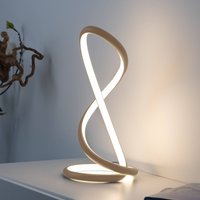 Lampe à poser LED Twist Paul Neuhaus, couleur sable, hauteur 42 cm