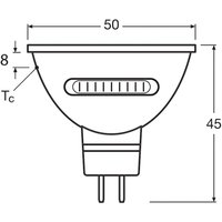OSRAM GU5.3 LED bulb, CCT, 12 V AC/DC, 5.6 W, 36°