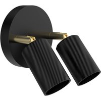 SEGULA Bronx Double Wave wall light E27 black