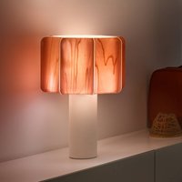 LZF LAMPS LZF bordslampa Kactos, ljusrosa/vit, höjd 52 cm