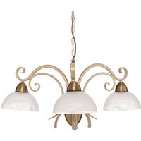 Luminex Lámpara de araña Flora, tres