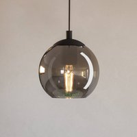 EGLO Hänglampa Ariscani, rökgrå, Ø 20 cm, glas, E27