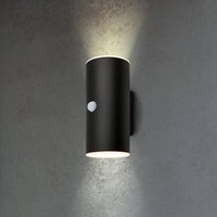 Briloner LED-utomhusvägglampa 3787015, svart, sensor, upp/ner