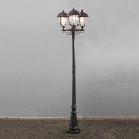 Parma lamp post 3-bulb in