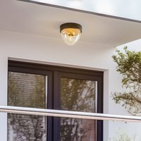 Nowodvorski Lighting Taklampa Nook med klar skärm, svart/guld