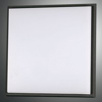 Fabas Luce LED ceiling light Desdy, 30x30 cm, IP54, black
