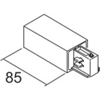 Ivela Alimentation droite LKM DALI, blanc, 3 phases, plastique