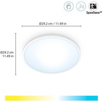 WiZ SuperSlim LED ceiling light CCT Ø29cm white