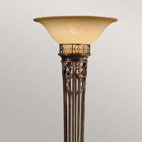 FEISS Lampadaire à éclairage indirect Opera, H 189 cm, doré bruni