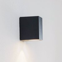 Lucande LED outdoor wall light Tavi, anthracite, 9.5 cm, IP54