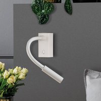 ACB ILUMINACIÓN Lampe de lecture LED Cio, interrupteur, bras flexible, 930, blanc