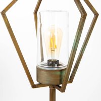 Moretti Luce Path lamp Gemstone 3456 brass antique/clear 88cm