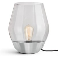 New Works Bowl table lamp steel/smoked glass