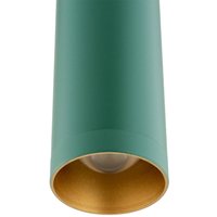 Argon Rulo LED pendant light, green, Ø 3.2 cm, steel, 3000 K