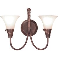 Elstead Vägglampa EMILY, med kopparpatina
