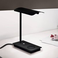EGLO Arenaza LED table lamp, dimmer, QI, black