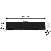 Paulmann URail LED Track Light Zelos, Black, 3,000 K, 37 cm