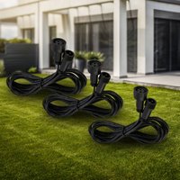 Briloner Rallonge 3920035 pour luminaires d'extérieur 12 V, 2 m, lot de 3