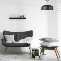 Envostar Gina ceiling light metal shade black