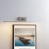 Lucande LED-tavelbelysning Thibaud, 84 cm, nickel, aluminium