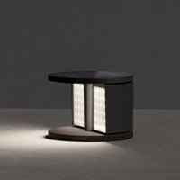 KLEWE LED solar garden light SWING, anthracite, Ø 20 cm IP65