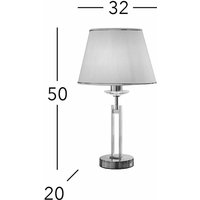 Kolarz Imperial bordslampa, höjd 50 cm, mässingsfärgad