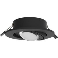 MEGATRON LED infälld spotlight Planex Powerlens, 4,8 W, svart