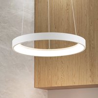 Arcchio LED-hänglampa Vivy, Ø 38 cm, vit, metall