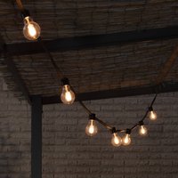 Konstsmide Christmas LED solar fairy lights, 6.2W, Amber, IP44, 1800K