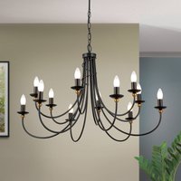 Orion Élégant lustre GARDA rustique, 12 ampoules