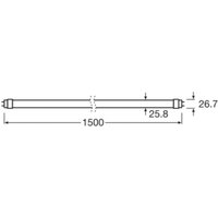 OSRAM LED bulb T8 17.6W LED tube bulb EEC A 840 150cm