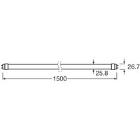 OSRAM LED-rörlampa T8 17,6W rör EEK A 840 150cm