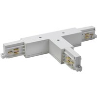 BRUMBERG ONETRACK T-connector, silver, protective earth on the right