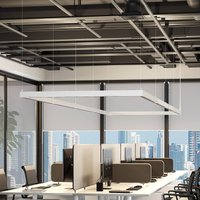 Molto Luce PERFORA PROLINE M LED hanging light, white, 106 cm, DALI up/down