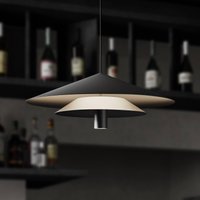 Karman LED-hänglampa ASSO, svart, metall, Ø 42 cm