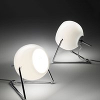 Fabbian Beluga White glass table lamp, Ø 9 cm