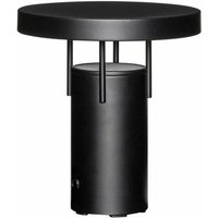 HÜBSCH LED rechargeable table lamp BringMe Mini, matt black, 20 cm
