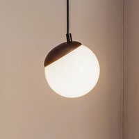 Eko-Light Sfera pendant light, 1-bulb, glass, metal, black