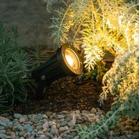 LEDS-C4 Robust, pivotable Helio outdoor spotlight, black