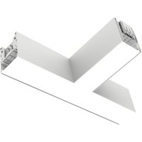 The Light Group SLC LED corner module Click T, AC, connection on the left, white