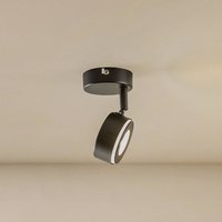 Reflektor Lindby Jyla, czarny, 2700 K, Ø 8 cm, GX53