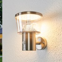 Lindby LED outdoor wall light Antje, motion detector, IP44