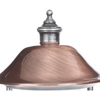 LCD Outdoor wall light Peggy w. copper shade, free-standing