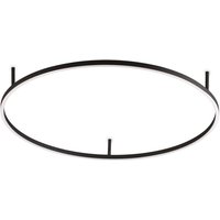 Ideallux Ideal Lux Plafonnier LED Oracle Slim Ø 90 cm noir 3 000 K