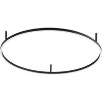 Ideallux Ideal Lux LED-taklampa Oracle Slim Ø 90 cm svart 3 000 K