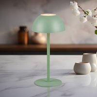 Reality Leuchten Ricardo LED table lamp, green, height 30 cm, plastic