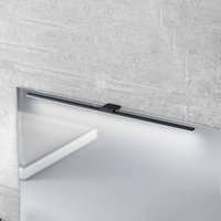 MCJ LED mirror light Triga IP44 black 80cm, 3,000K