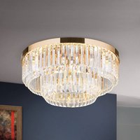 ORION LED-taklampa Prism, guld, Ø 55 cm