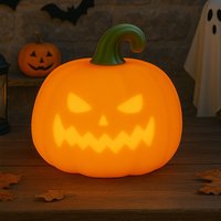 FH Lighting Luminaire LED rechargeable Richy, orange, Ø 11 cm, silicone